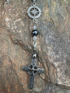 Celtic Cross Car Charm - Motif Metalworks