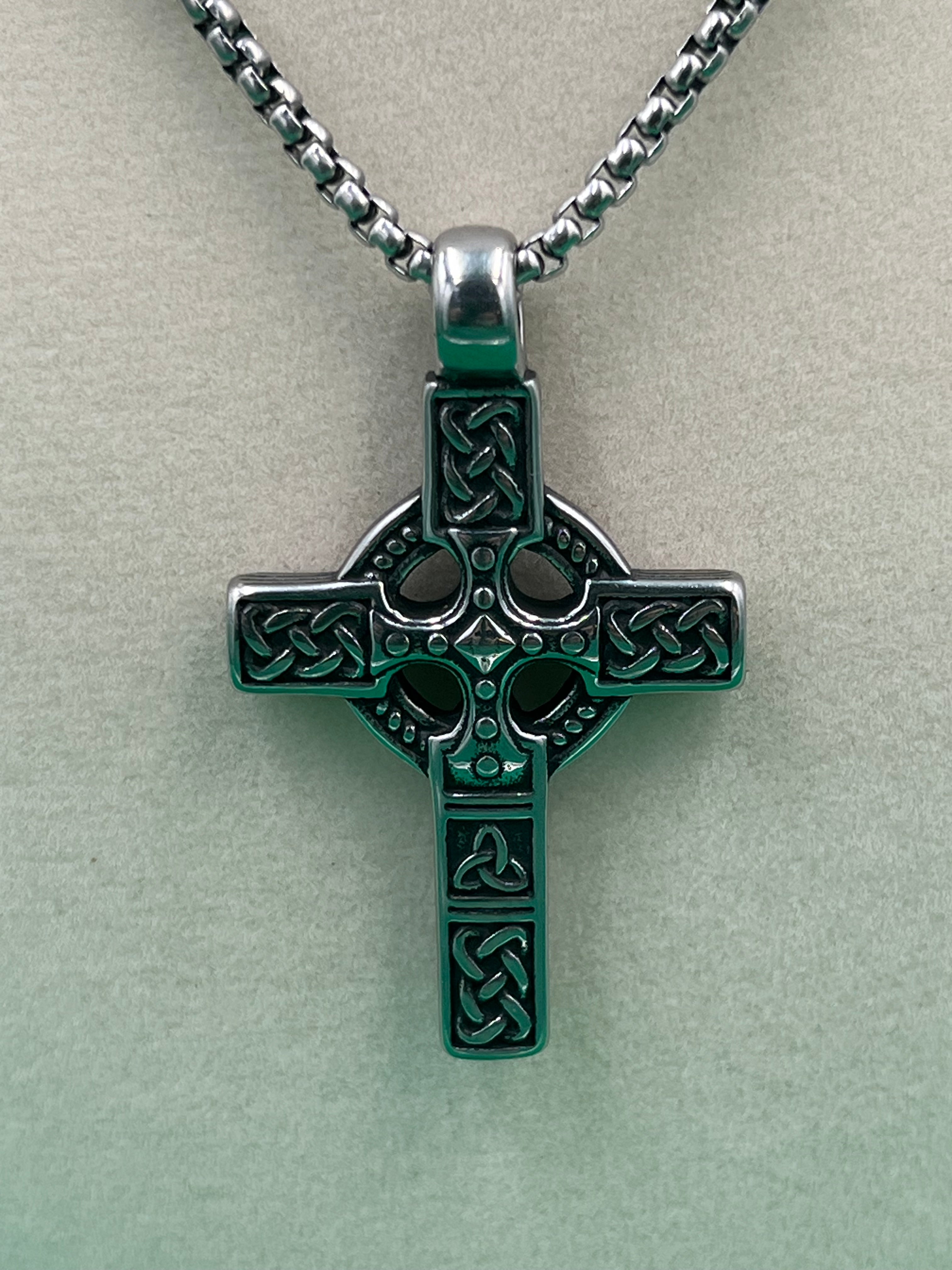 Celtic Heritage Cross Necklace - Motif Metalworks