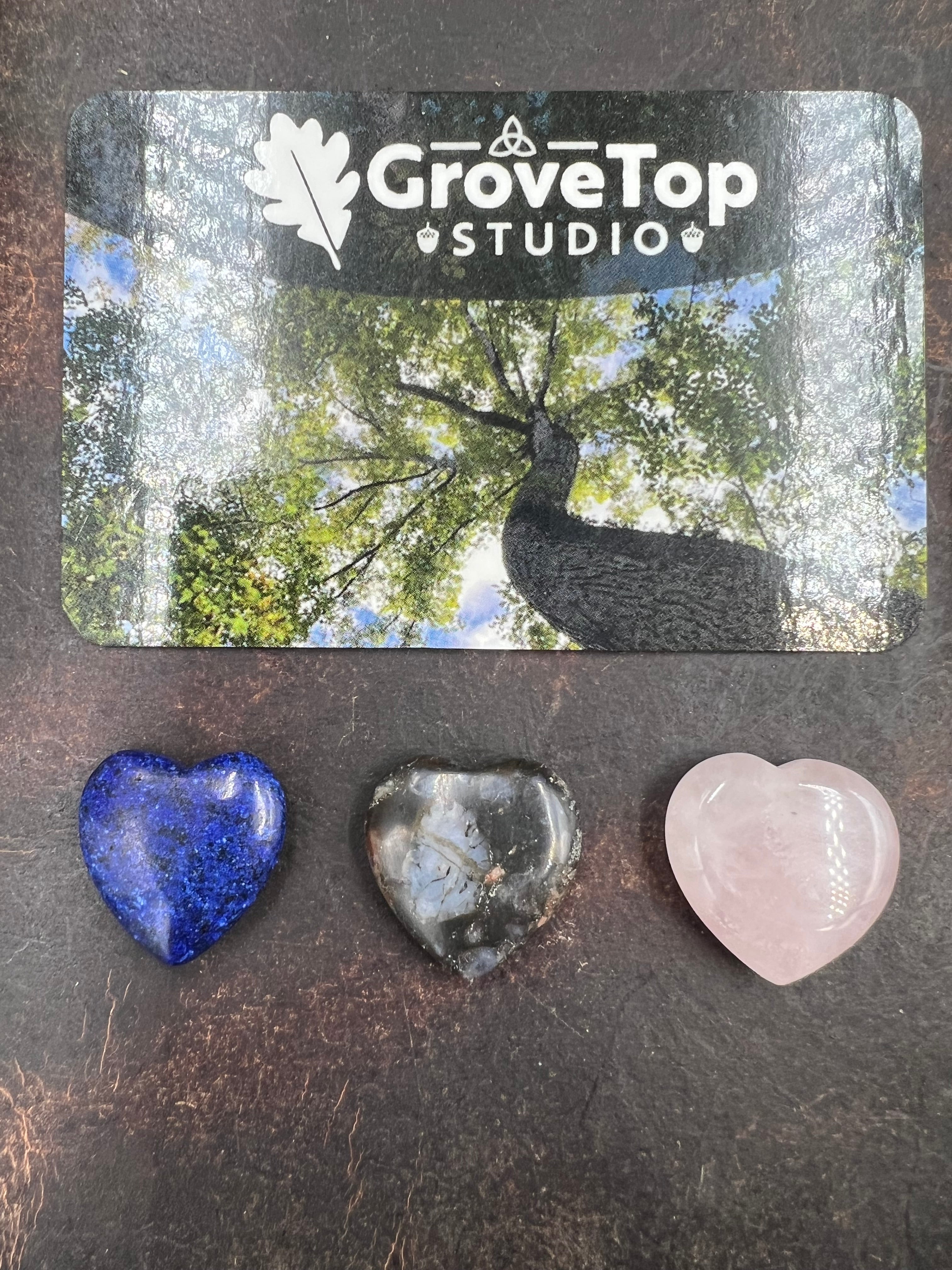 Stone Hearts & Assorted Charms :: 18-20mm (X-Small) - Bundle Pack of 3