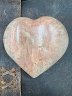 Stone Hearts of the Forest :: 70-80mm (X-Large) :: with Display Stand - Motif Metalworks