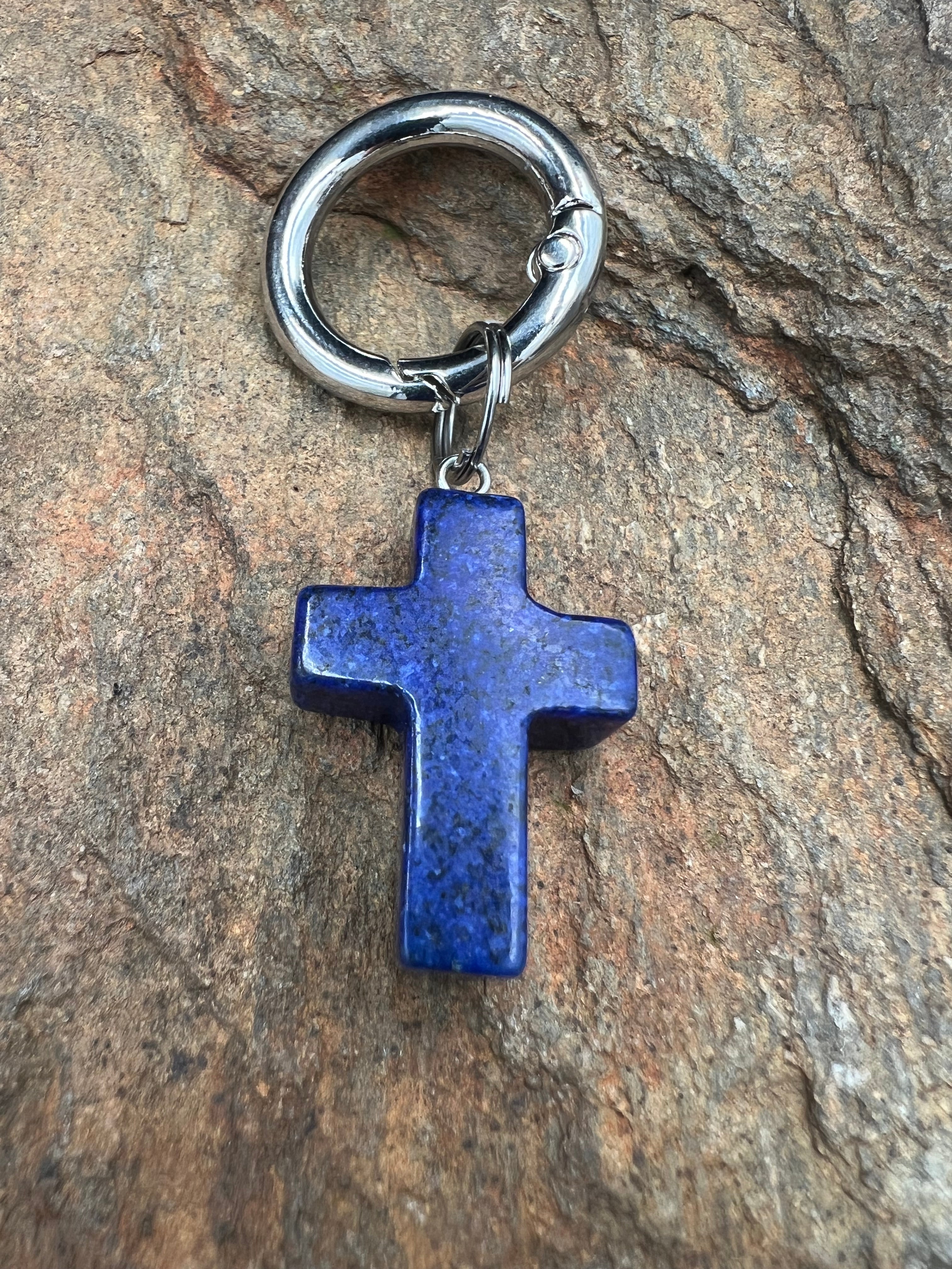 Stone Keychain / Zipper Pull - Assorted Charm Shapes