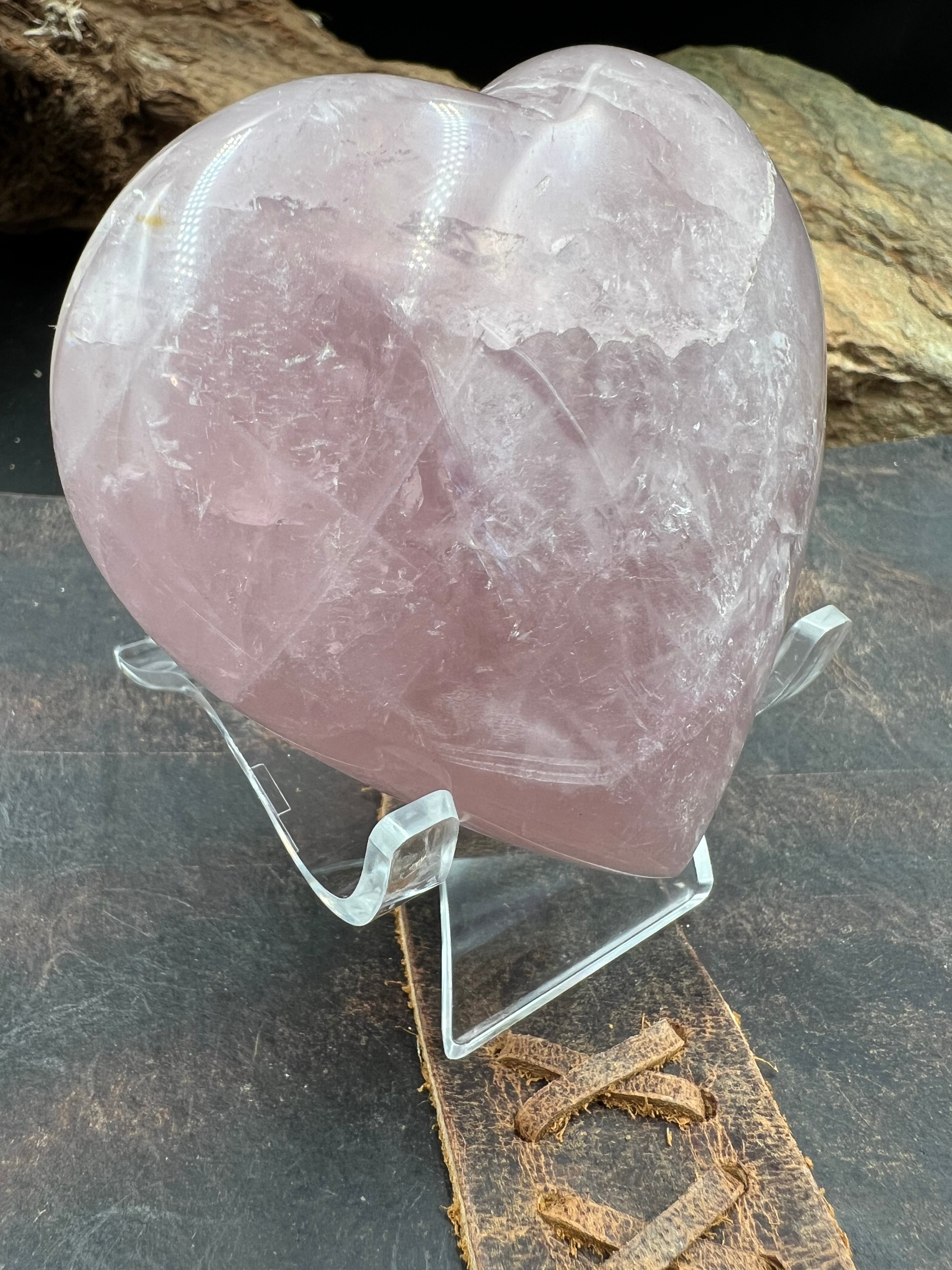 Stone Hearts of the Forest :: 70-80mm (X-Large) :: with Display Stand