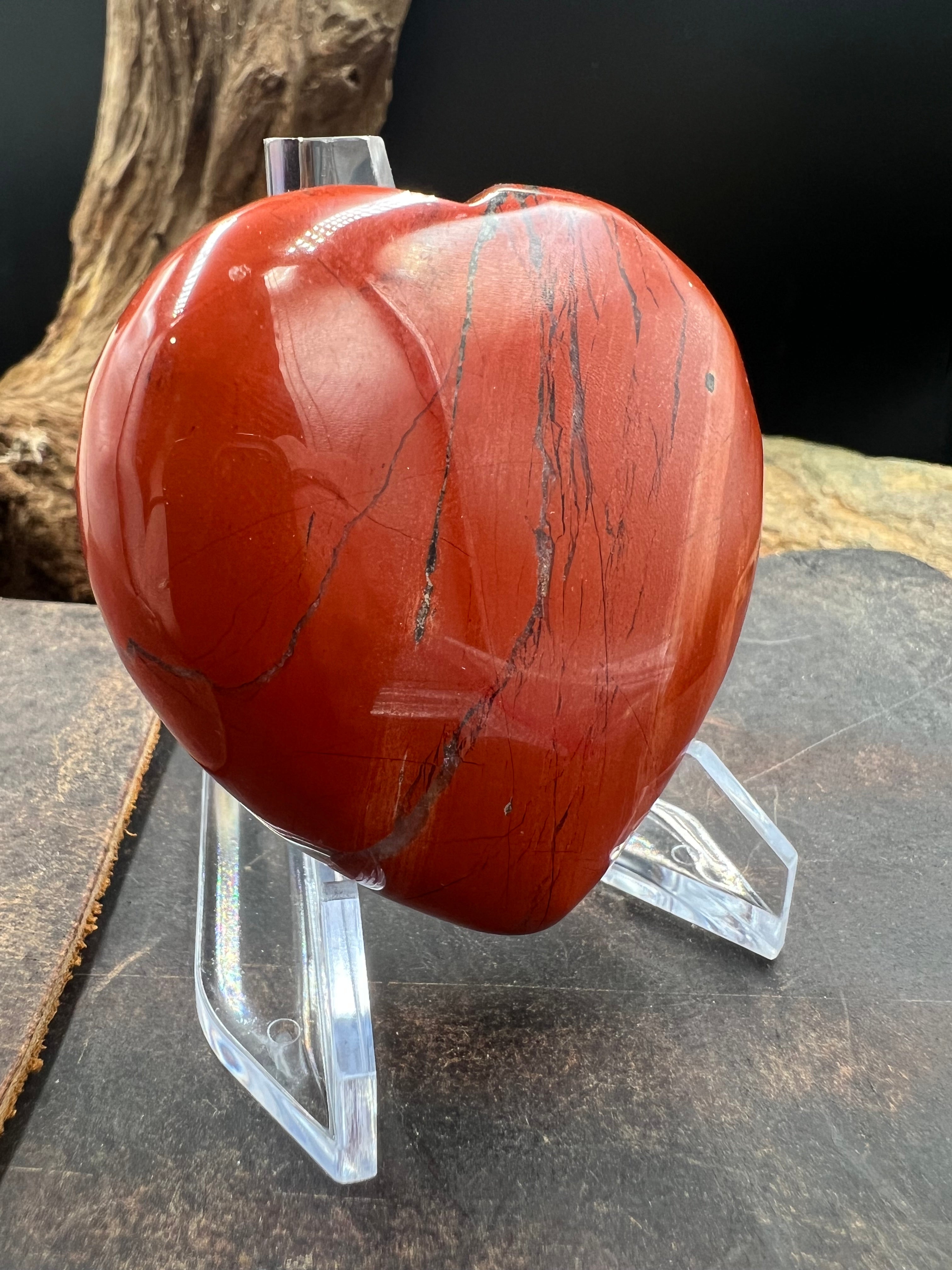 Stone Heart - 60mm - with Display Stand