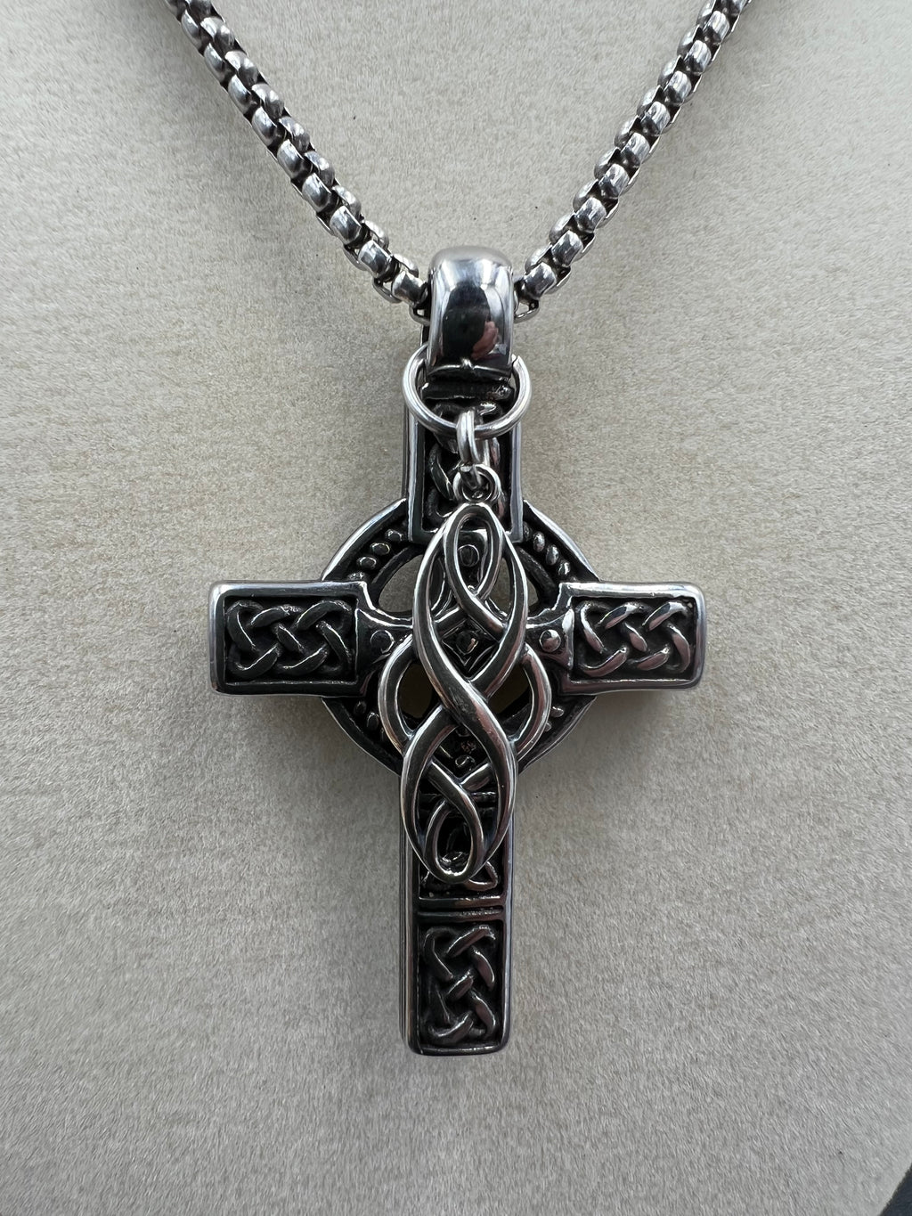 Celtic Infinity Necklace - Motif Metalworks