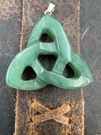 Stone Triquetra Keychain / Zipper Pull