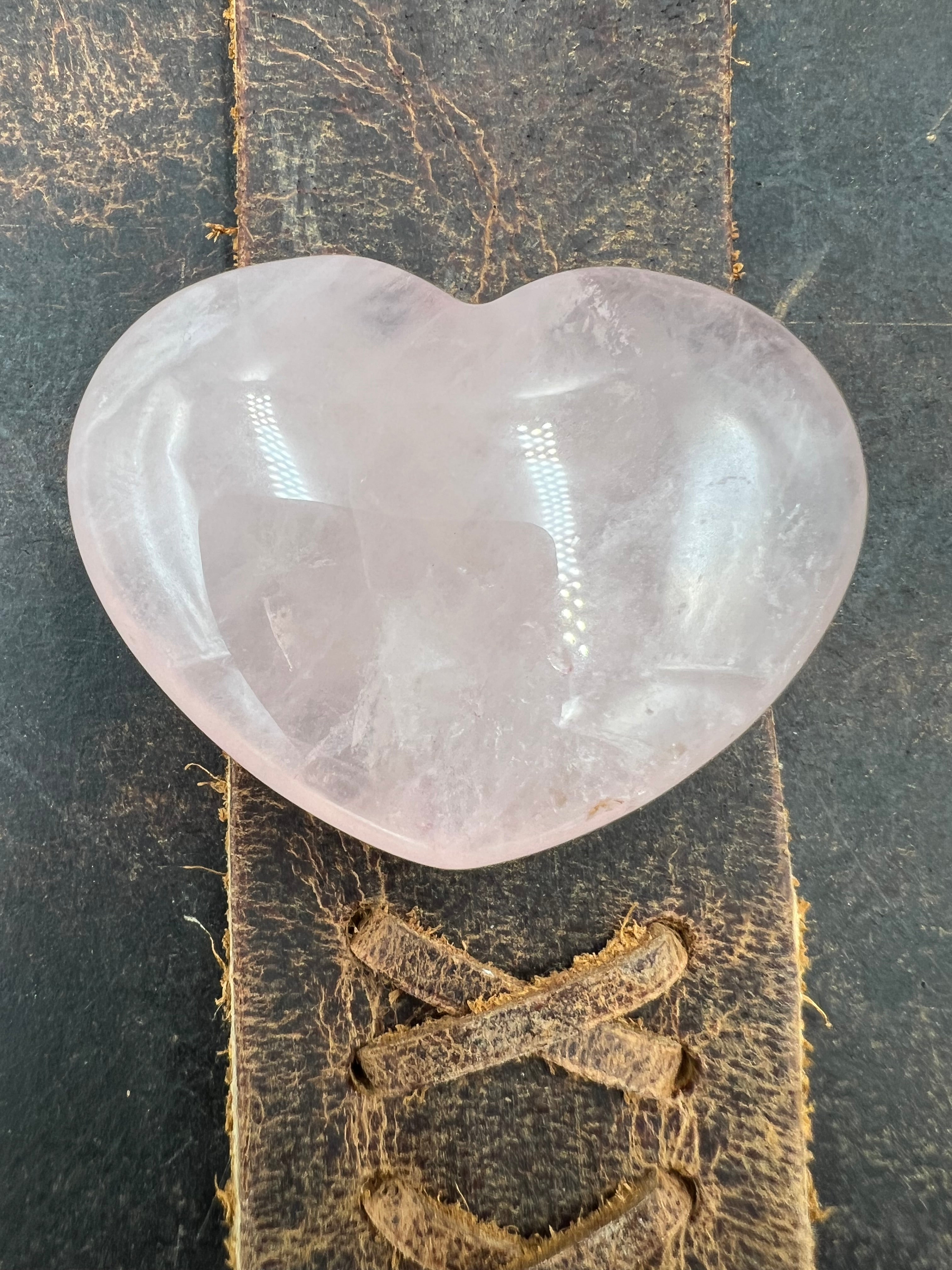 Stone Pocket Heart - 45mm with Display Stand