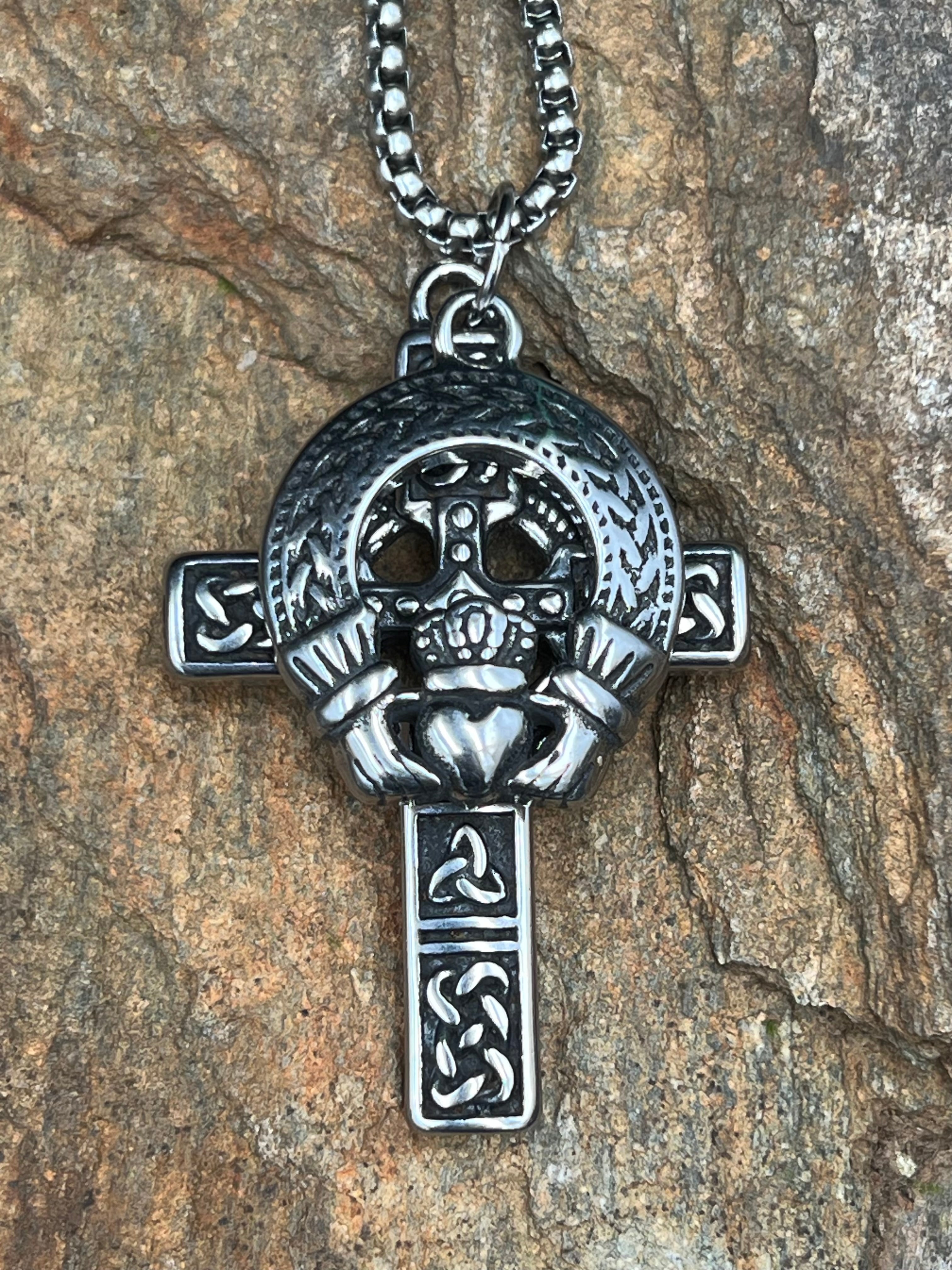 Celtic Heart Necklace - Motif Metalworks