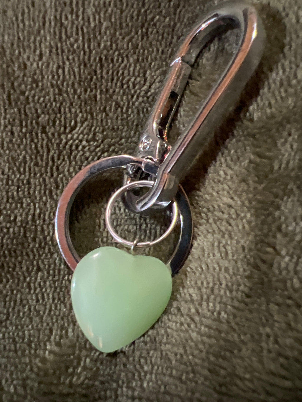 Stone Keychain / Zipper Pull - Assorted Charm Shapes