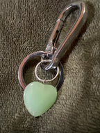 Stone Keychain / Zipper Pull - Assorted Charm Shapes