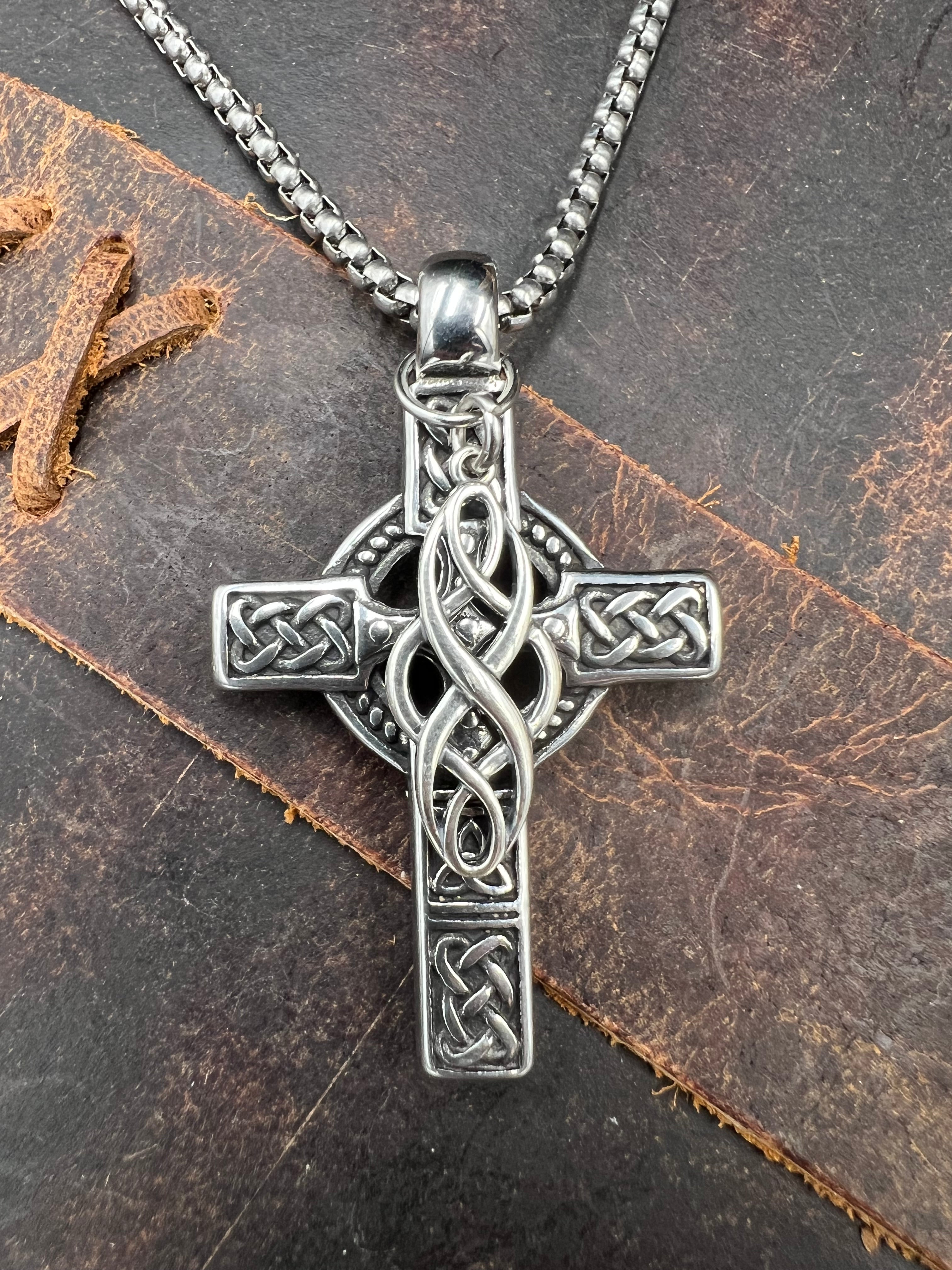 Celtic Infinity Necklace - Motif Metalworks