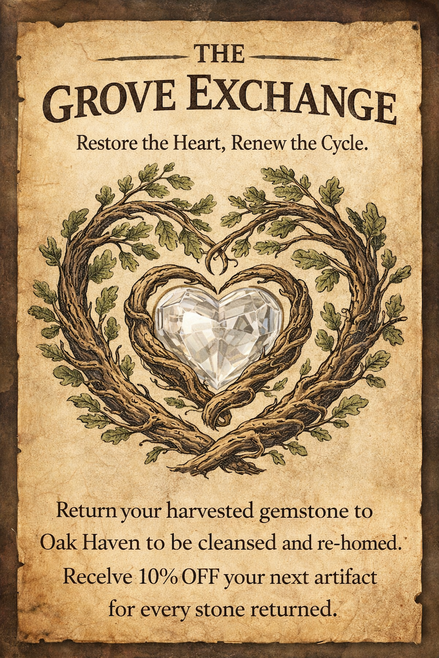 Hearts of the Grove Aroma Beads - Air Freshener with a Hidden Gem - Motif Metalworks