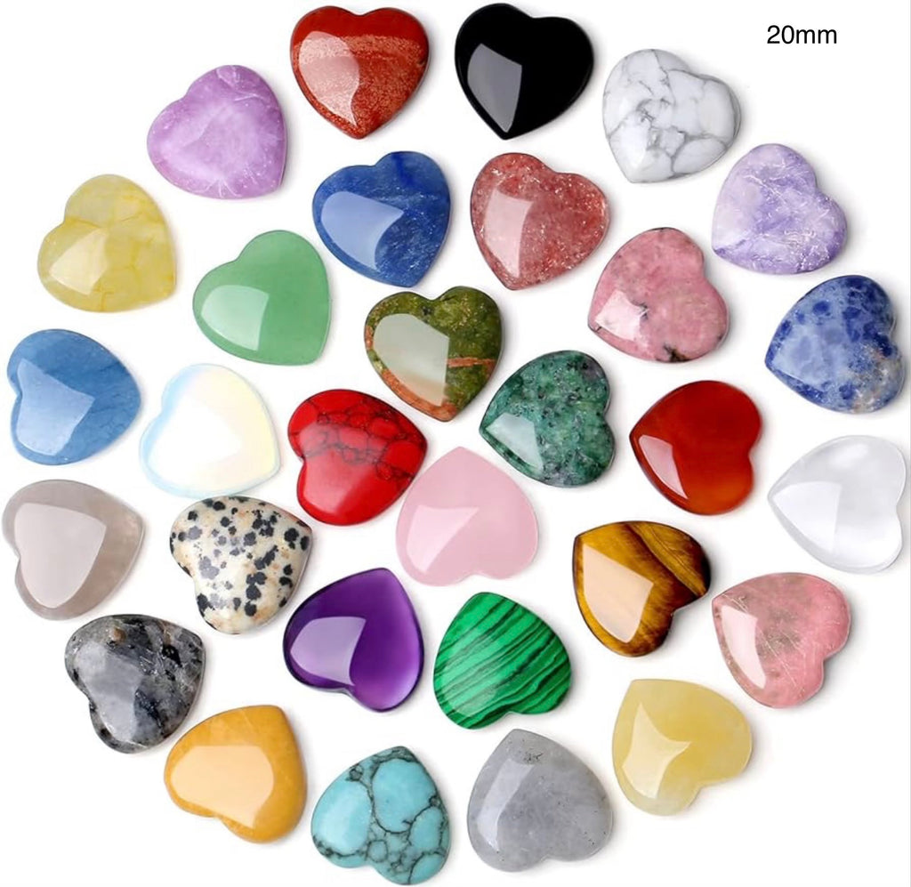 Stone Pocket Charms - 18-20mm - Various Shapes
