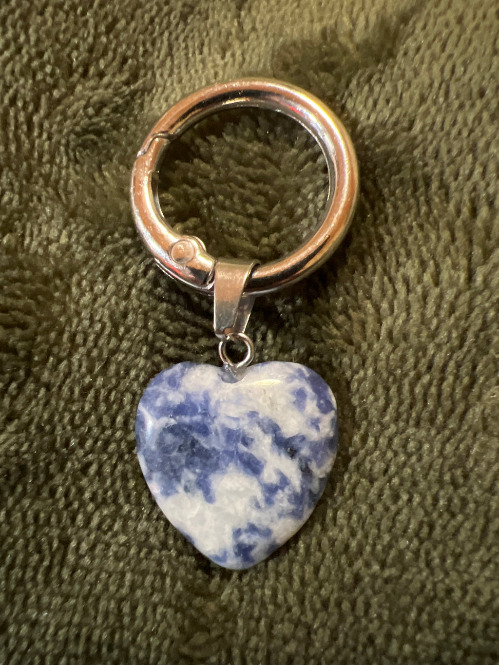 Stone Keychain / Zipper Pull - Assorted Charm Shapes