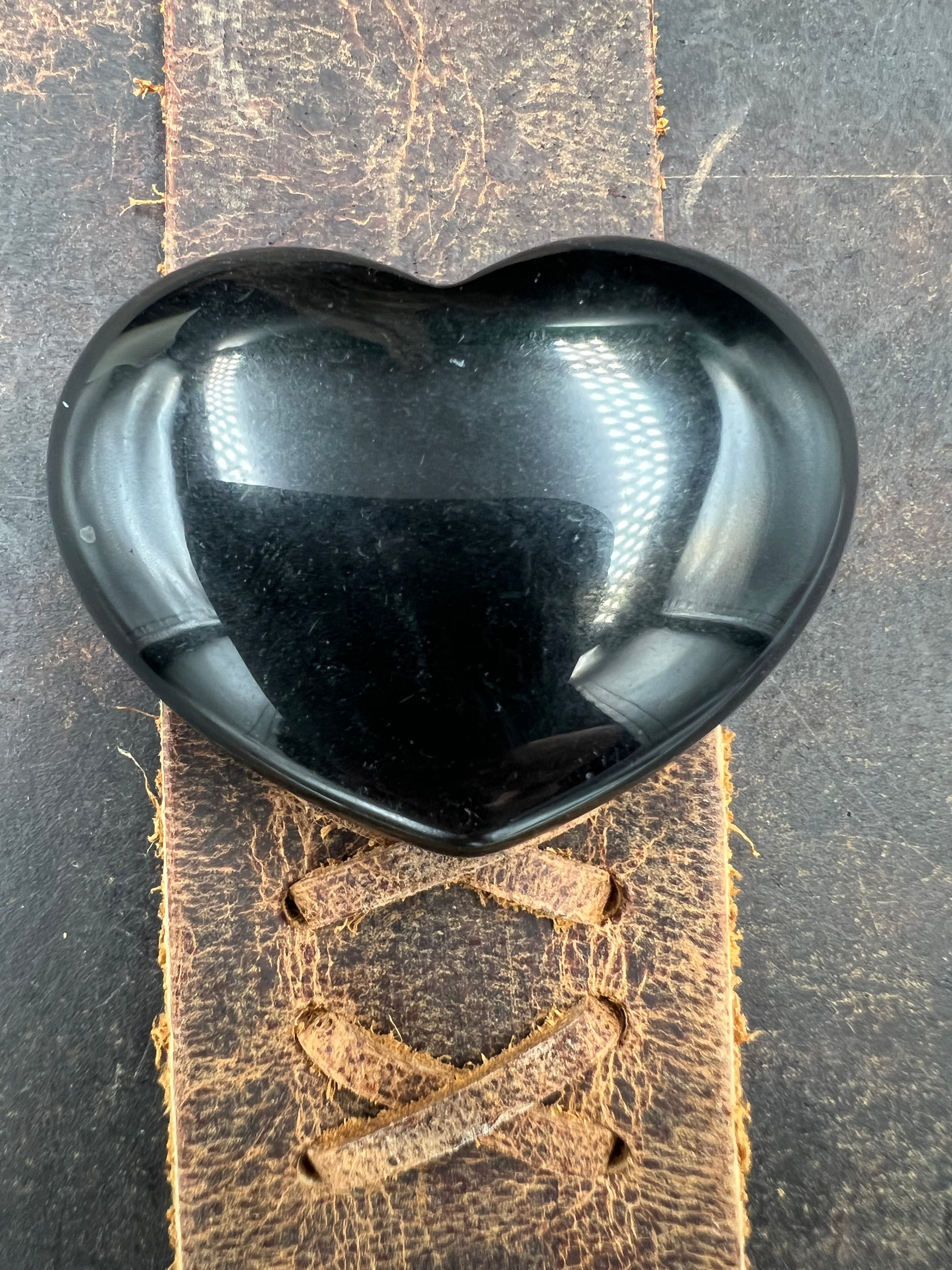 Stone Pocket Heart - 45mm with Display Stand