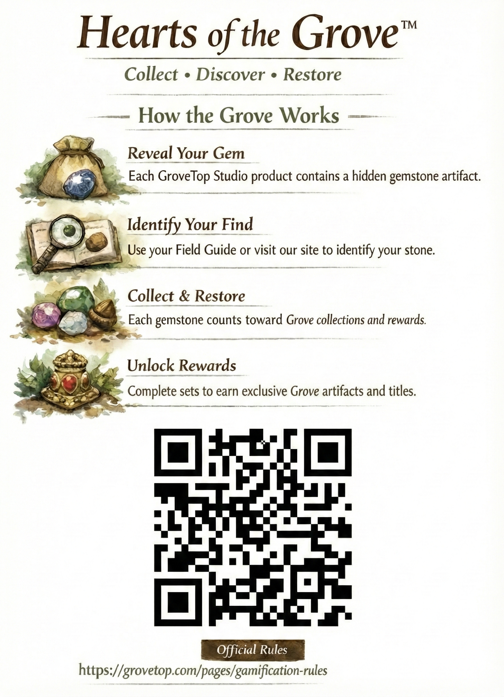 Hearts of the Grove Dinner Candle - Soy Candles with a Hidden Gem - Motif Metalworks