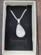 Stone Droplet Pendant Necklace - 18-20mm