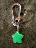 Stone Keychain / Zipper Pull - Assorted Charm Shapes