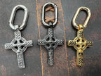 Heritage Celtic Cross Stainless Steel Keychain - Motif Metalworks