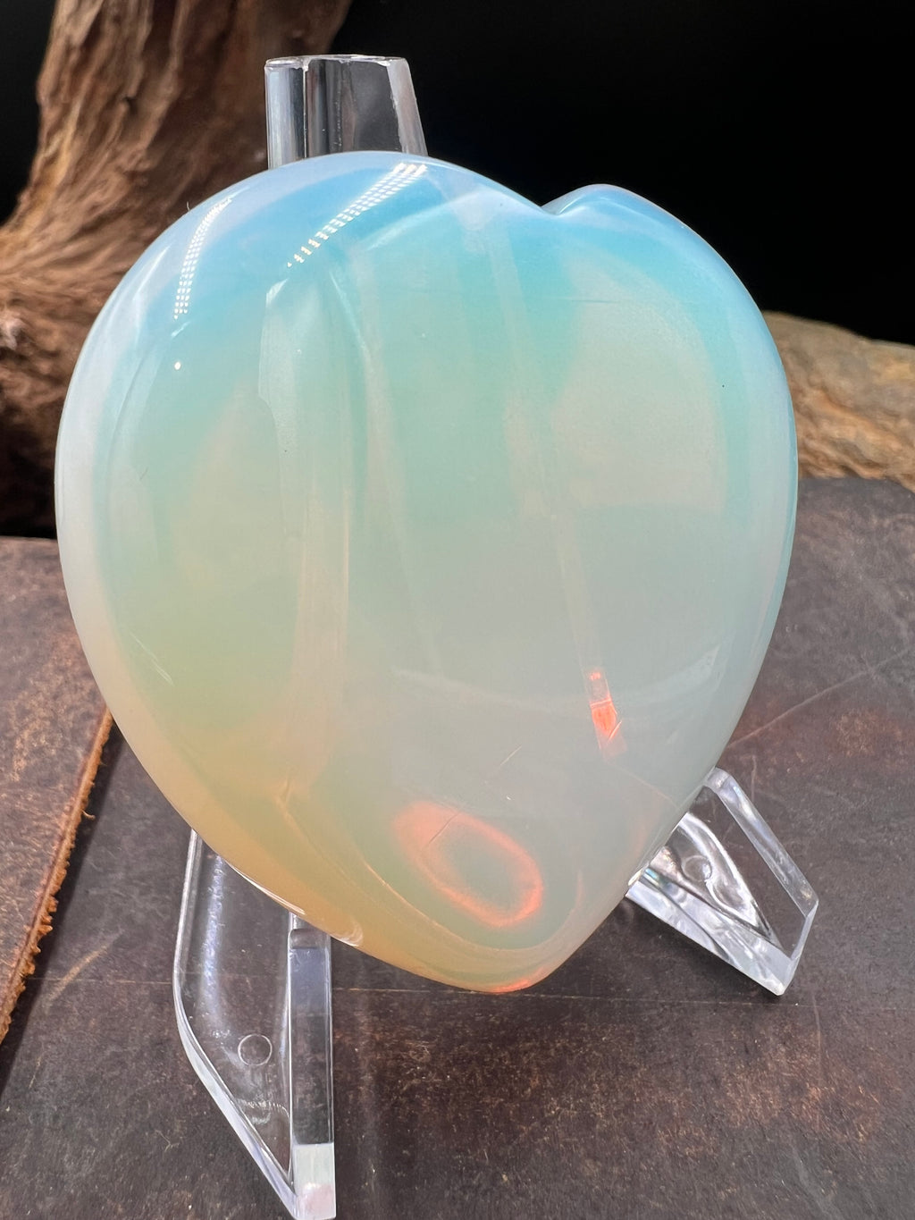 Stone Heart - 60mm - with Display Stand