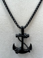 Stainless Steel Anchor Necklace - Motif Metalworks