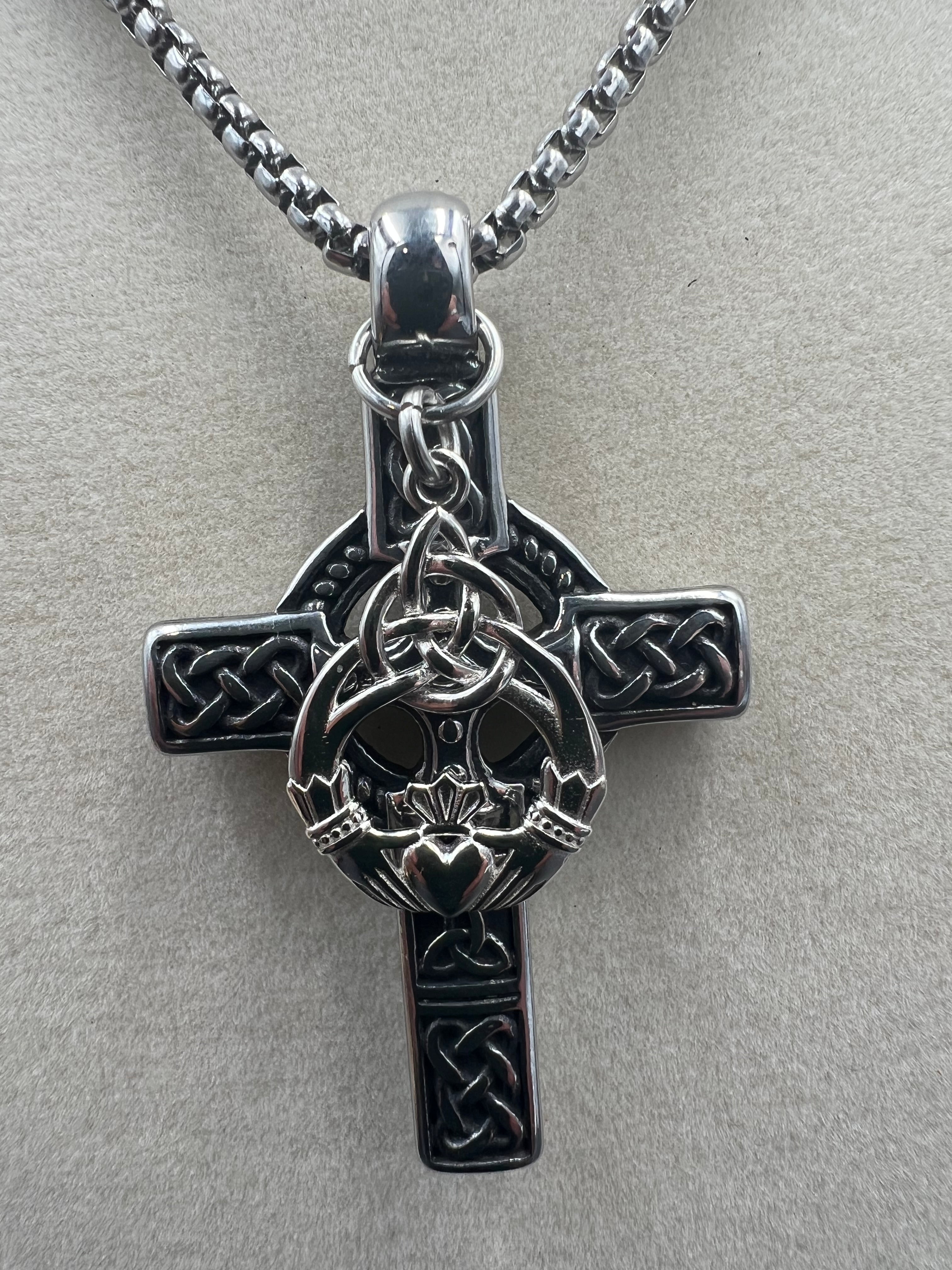 Celtic Heart Necklace - Motif Metalworks