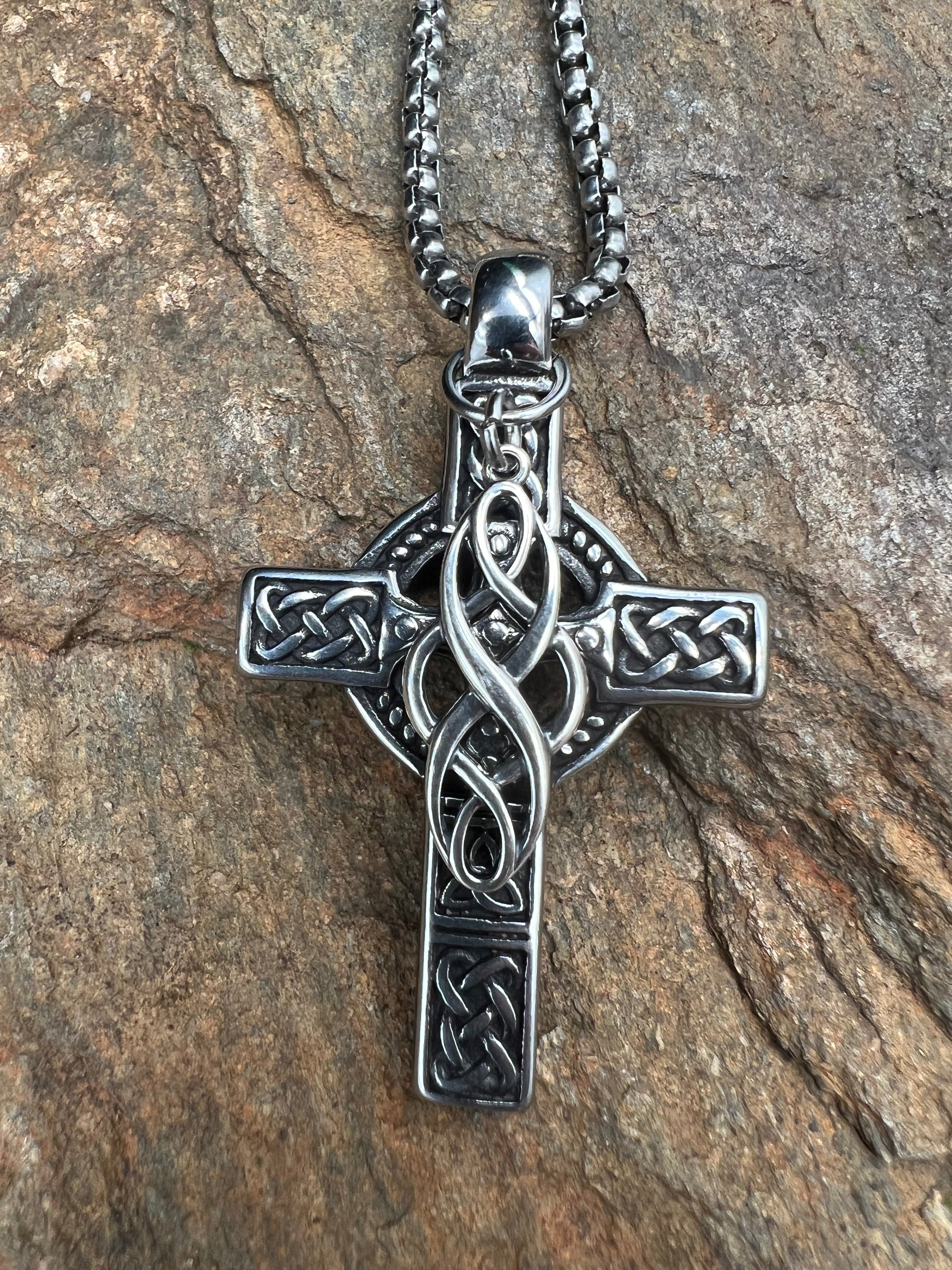 Celtic Infinity Necklace - Motif Metalworks