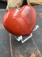 Stone Pocket Heart - 45mm with Display Stand