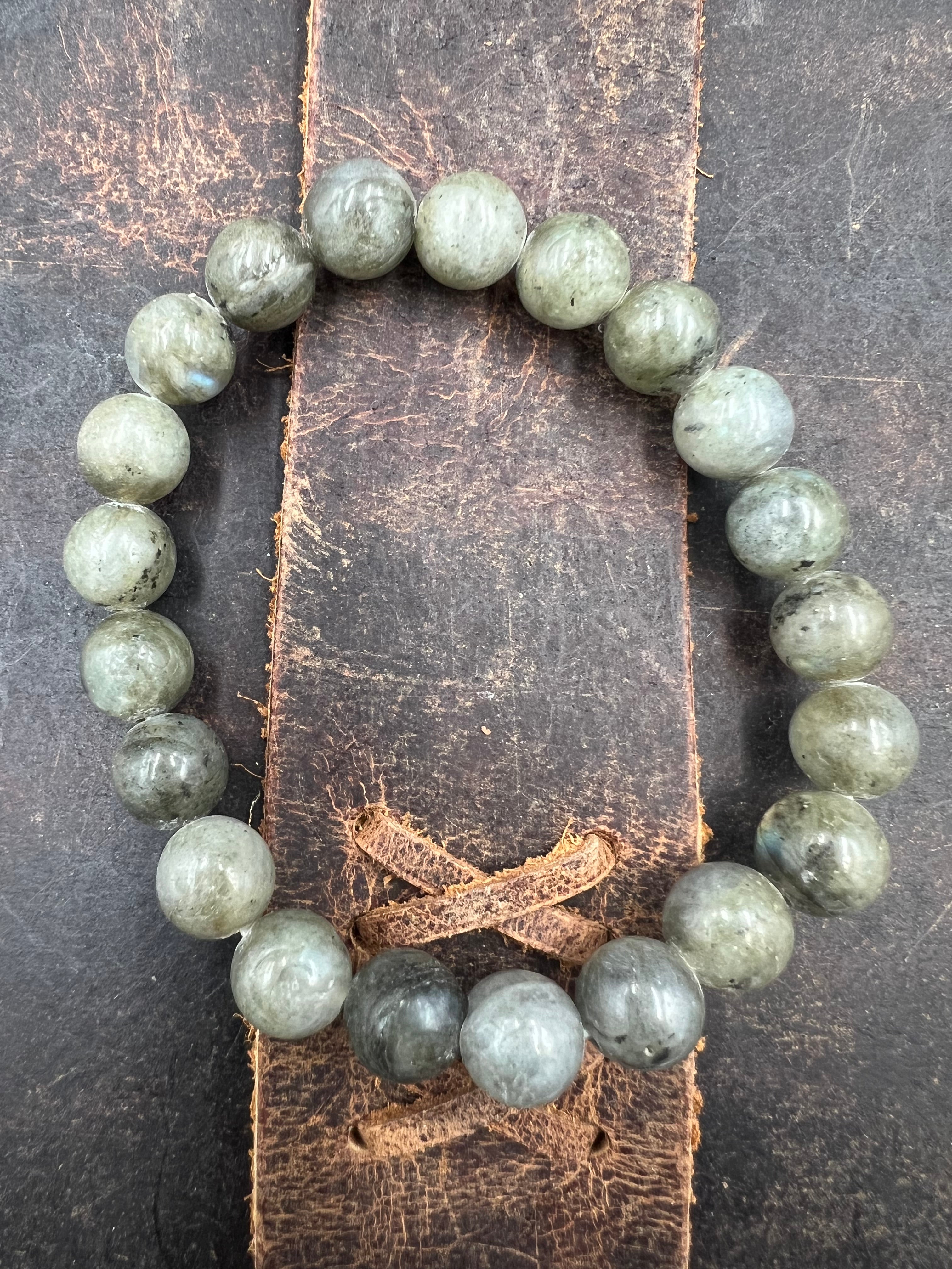 Stone Gem Bracelet - 8mm beads - Motif Metalworks