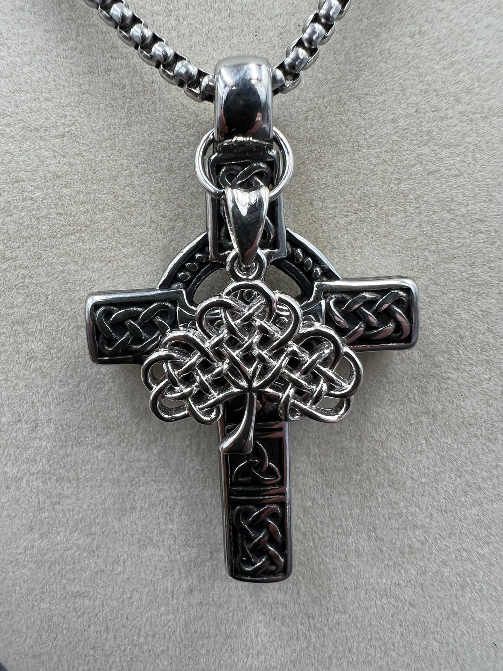 Celtic Grove - Cross & Tree of Life Necklace - Motif Metalworks