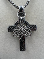 Celtic Grove - Cross & Tree of Life Necklace - Motif Metalworks