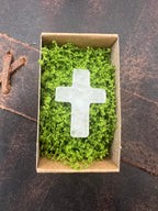 Stone Pocket Cross - 25mm - Motif Metalworks