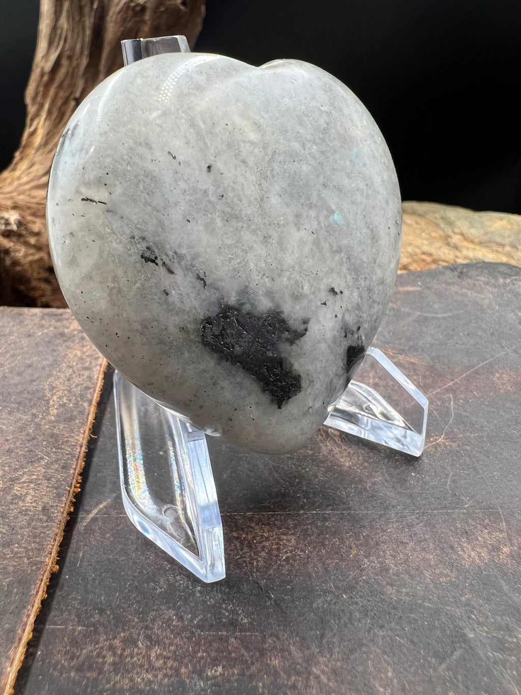 Stone Heart - 60mm - with Display Stand