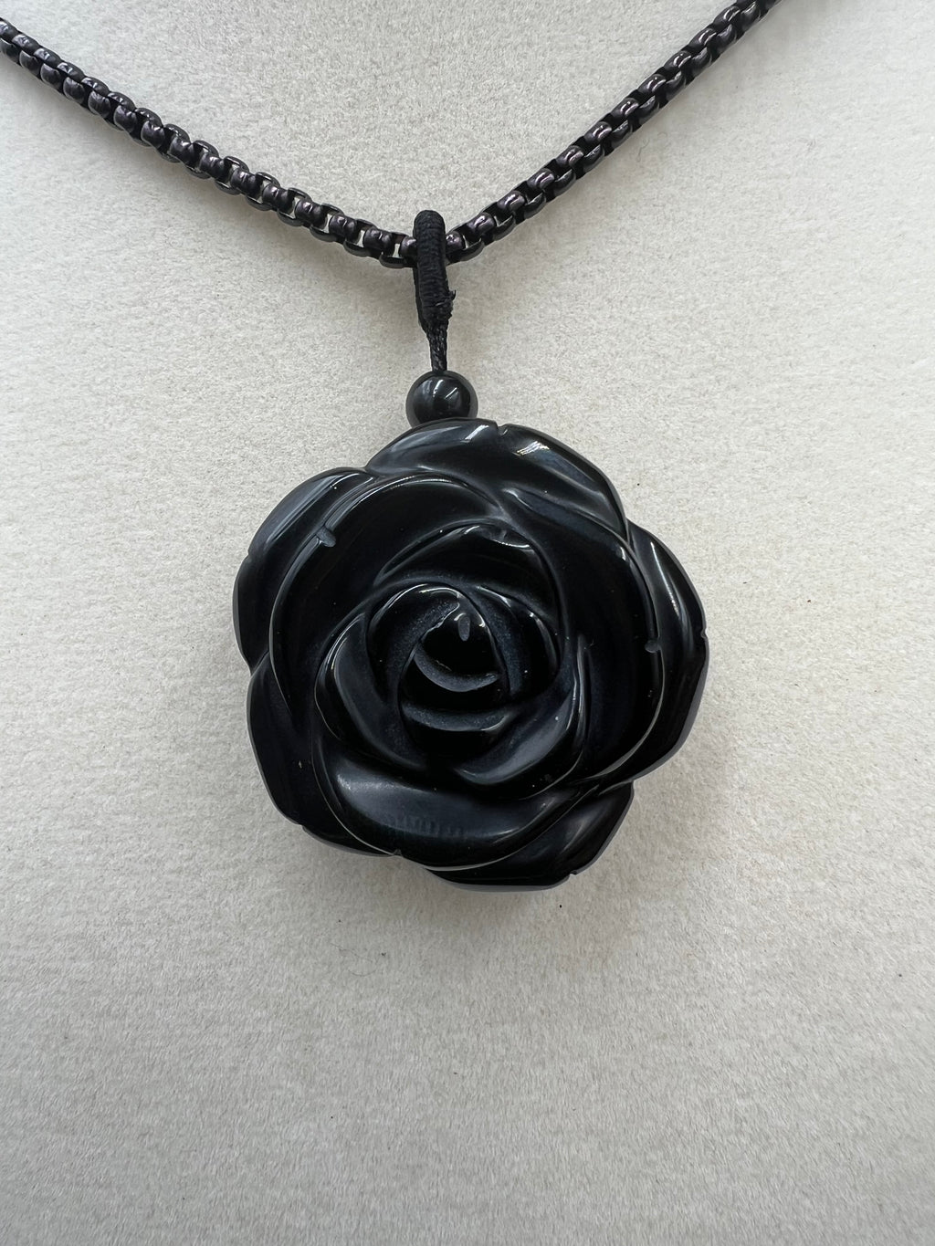 Stone Rose Pendant - 35mm - Motif Metalworks