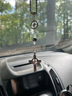 Celtic Cross Car Charm - Motif Metalworks