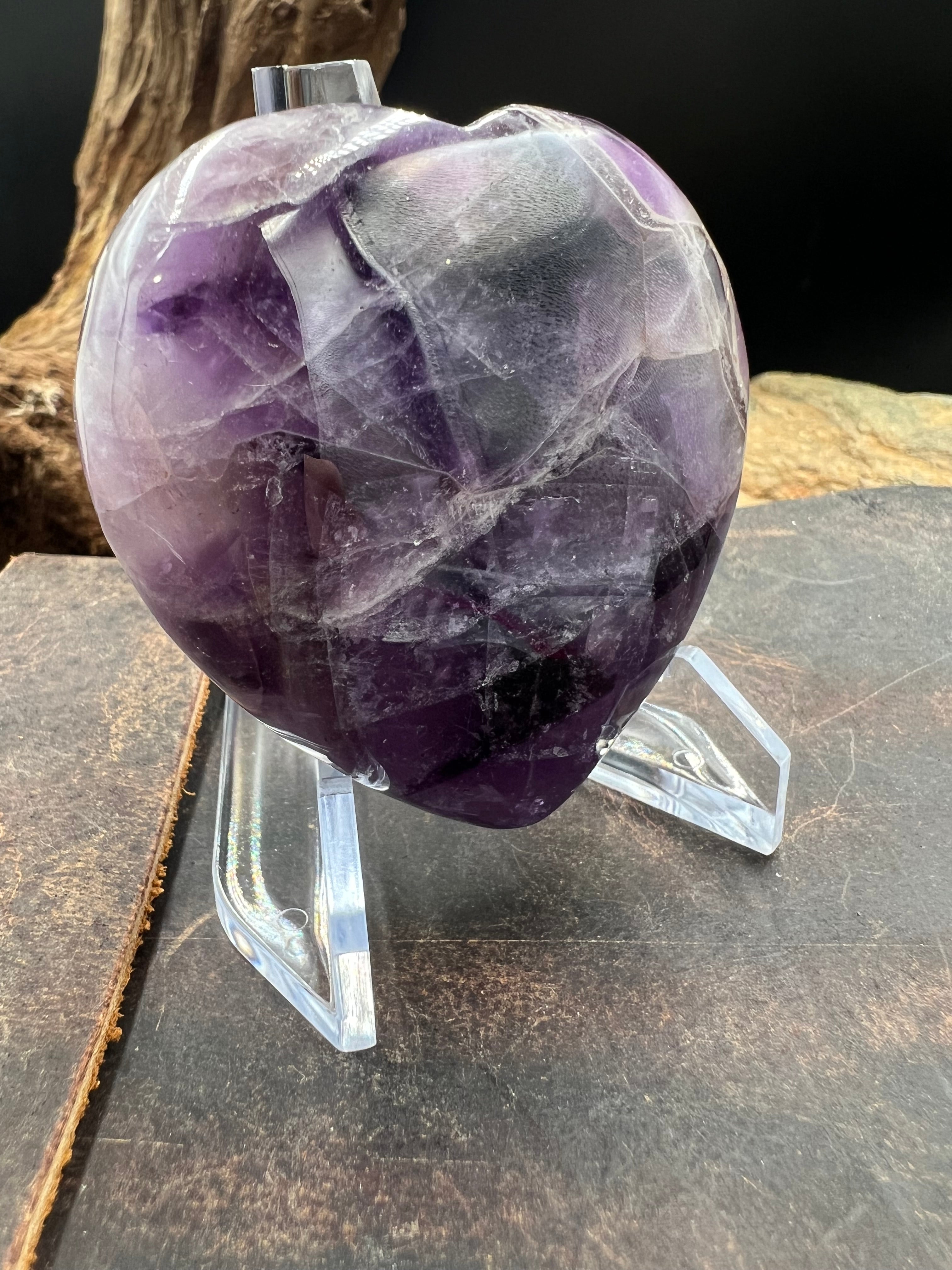 Stone Heart - 60mm - with Display Stand