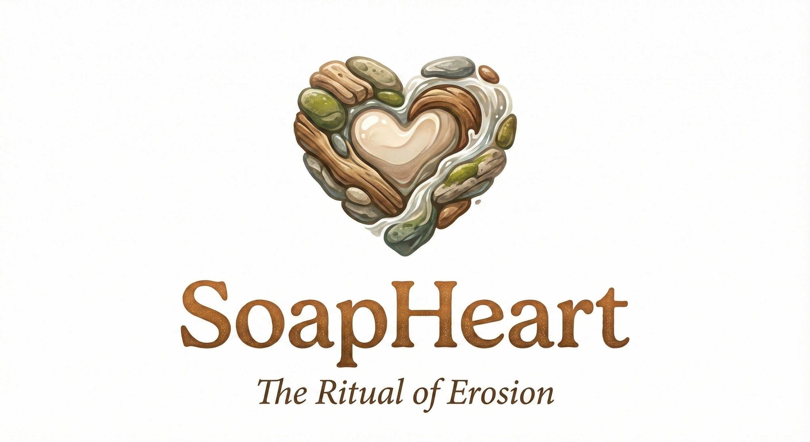 Hearts of the Grove Soap -  SoapHearts with a Hidden Gem - Soap Pair Bundle - Motif Metalworks