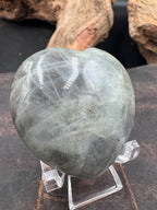Stone Semi-Puff Hearts of the Forest :: 40-45mm (Medium) :: with Display Stand - Motif Metalworks