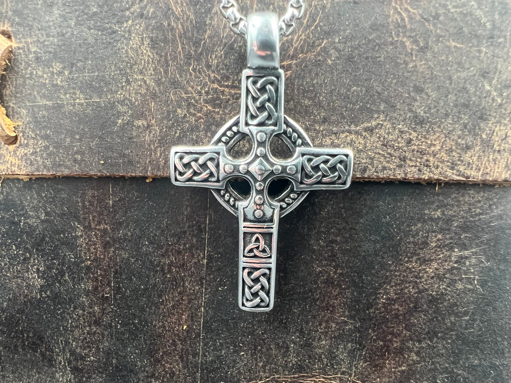 Celtic Heritage Cross Necklace - Motif Metalworks