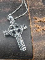 Celtic Heritage Cross Necklace - Motif Metalworks
