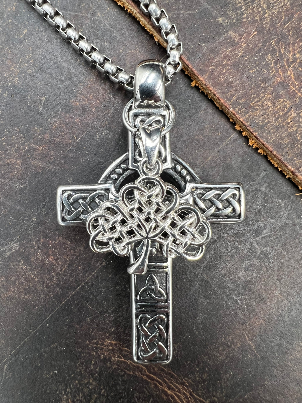 Celtic Grove - Cross & Tree of Life Necklace - Motif Metalworks