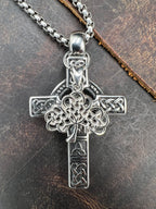 Celtic Grove - Cross & Tree of Life Necklace - Motif Metalworks