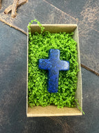 Stone Pocket Cross - 25mm - Motif Metalworks