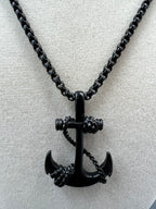 Stainless Steel Anchor Necklace - Motif Metalworks