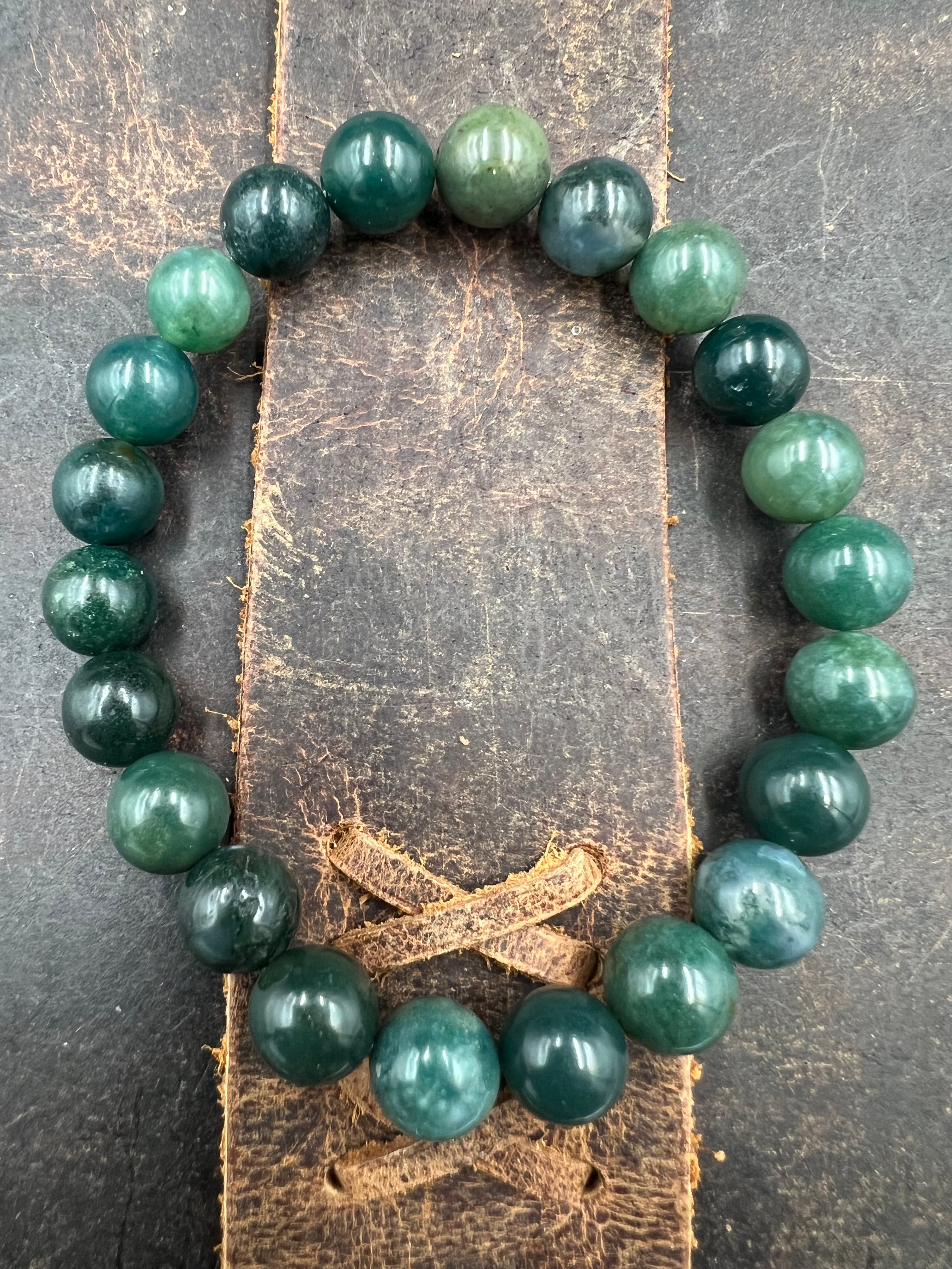 Stone Gem Bracelet - 8mm beads - Motif Metalworks