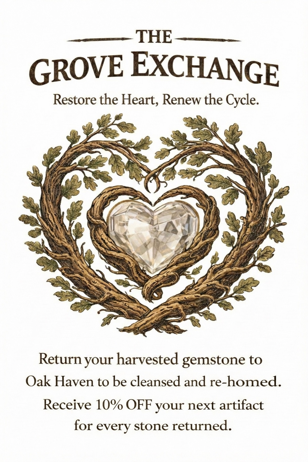 Hearts of the Grove Dinner Candle - Soy Candles with a Hidden Gem - Motif Metalworks