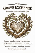 Hearts of the Grove Dinner Candle - Soy Candles with a Hidden Gem - Motif Metalworks