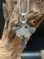 Celtic Grove - Cross & Tree of Life Necklace - Motif Metalworks