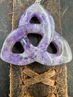 Stone Triquetra Keychain / Zipper Pull