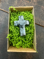 Stone Pocket Cross - 25mm - Motif Metalworks