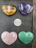 Stone Pocket Heart - 45mm with Display Stand
